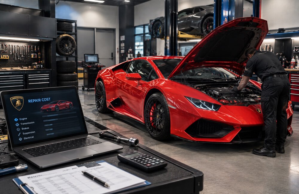 Lamborghini Repair Cost in Dubai