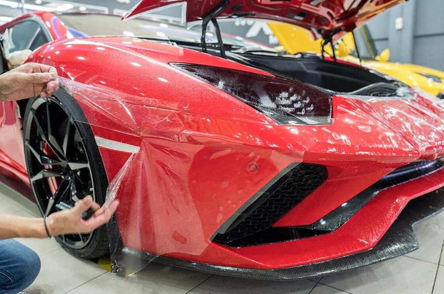 Lamborghini Car Paint Protection Film in Dubai